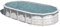 Gre KITPROV7388N Abnehmbarer Pool mit nordischer Dekoration, 730 x 375 x 132 cm, Filtration 6 m³/h, Omegas-System, Grau