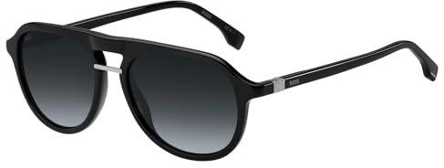 HUGO BOSS Herren Boss 1435/S Sonnenbrille, schwarz, 54