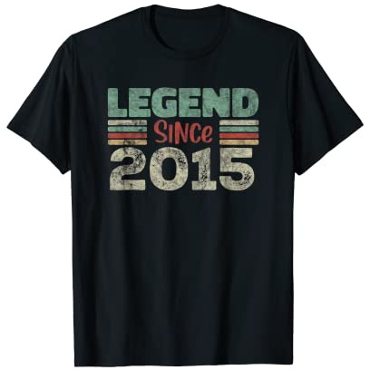 Legend Since 2015 Limited Edition 8th Birthday Gifts T-Shirt