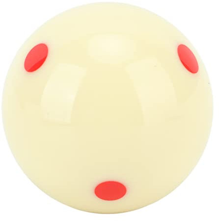 SPYMINNPOO Snooker Cue Ball, 52,5 mm Durchmesser Snooker Billard Queue Ball mit 6 Rote Punkte Billard Kugel für Indoor Training