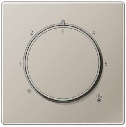 Thermostatplatte LS Stahlfarbe Jung ES1749