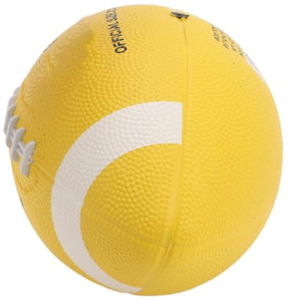 Rugbyboll Professionell Lätt Elasticitetsträningsboll för Nybörjare Tonåringar Gul Storlek 3 Gummi