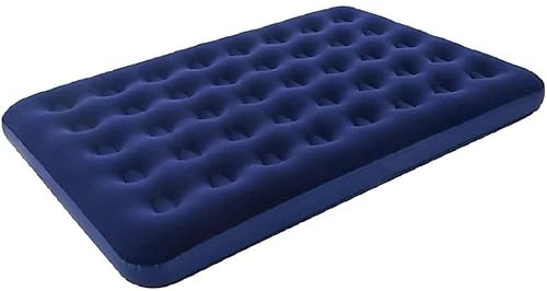 MantraRaj Soft Flocked Double Inflatable Air Bed Mattress Relaxing Blow Up Bed Camping Bed Equipment Comfort Sleeping Air Bed Double Waterproof Durable Camp Beds Outdoor Indoor for Adults And Kids