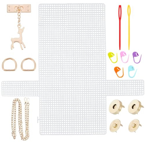 Esshogo Accessori Per Borse Uncinetto, Cerniere e Accessori, Kit per Uncinetto, Accessori per borse uncinetto, Fondi per borse