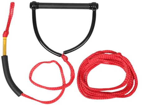 CONGARTENO Wear-resist Water Ski Rope with Comfortable Handle Wakeboard Tow Rope for Water Sports Portable Anti-kink Skiing Strap for Wakeboard and Ski Board Enthusiasts