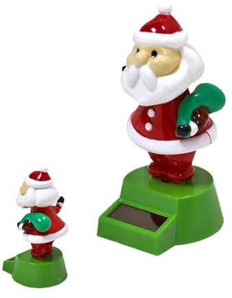 Accesorios para el interior del vehículo, decoración de Papá Noel para el interior del automóvil, figura oscilante automática para salpicadero de coche, para autocaravana, vehículo, camioneta, mesa y