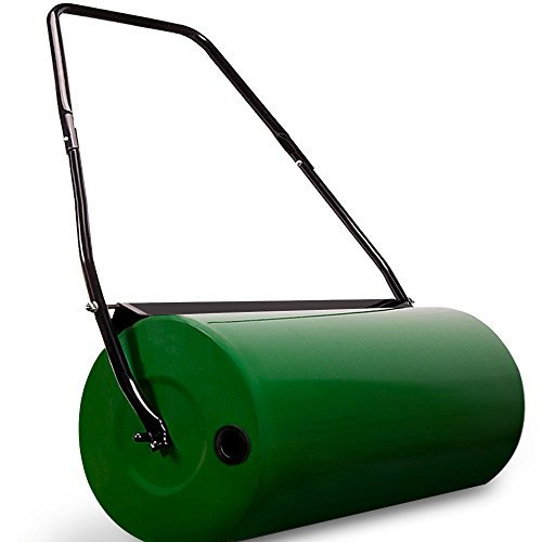 Varan Motors - GRD-ROL Rullo da giardino forte e resistente in acciaio 48L verde riempibile con acqua o sabbia