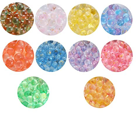 Yiyifor 100Pcs Bunte Glasmurmeln,Spiel Murmeln 12mm für Arcade Tischspiele Sportspielzeug Outdoor Chinesische Schachspiele Marmorbahn Marmorspiele (12MM)