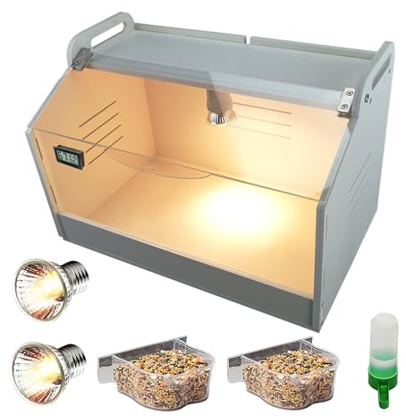 WIONBE Intelligent Brooder Box 10-15 Newborns Chicks Quail Birds Small Animals Manual Incubators Poultry Heater Breeding Box