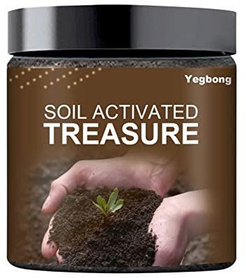 Soil Activated Treasure, Soil Activator, Soil Essence Flower Fertilizer For Raised Garden Beds, Potting Mix, Lawns And Gardens, Improve Soil Carbon Sequestration