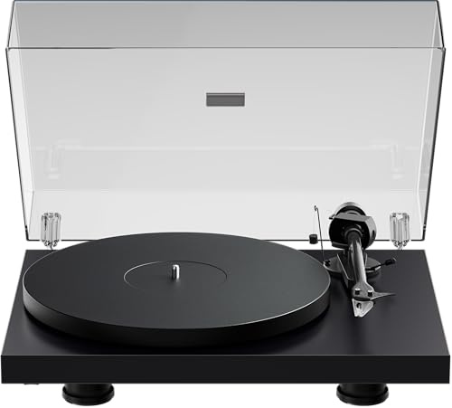 Pro-Ject Debut EVO 2, Next Generation Audiophile Turntable with Carbon Fiber tonearm, Electronic Speed Selection and pre-Mounted Pick it MM EVO Cartridge, Made in Europe (Black Satin)