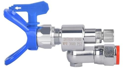 Asuinxurr CleanShot 287030 Válvula de Airless Pulverizadores de color, articulación giratoria, extensión de pulverización sin aire, rosca de conexión