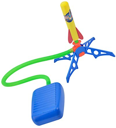 Abaodam Jouet Lance-roquettes en Mousse Eva Léger pour Garçon et Filles, Lanceur Puissant Bleu, pour Jouer Le Jardin Pelouse