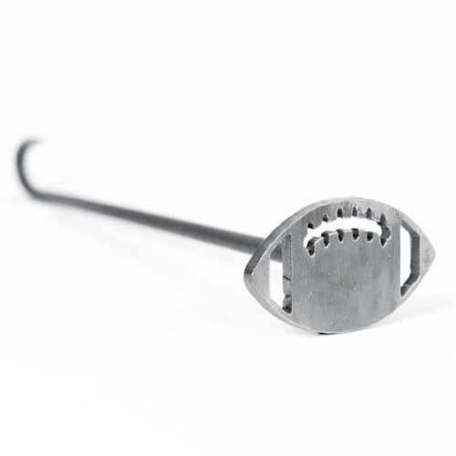 RYTTGOP Fer de marque de football – Fer de marque pour fans de barbecue, outil de combustion du bois personnalisé pour travaux manuels, projets de travail du bois, fers à brûler de football pour