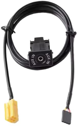 FUANA Cavo adattatore interfaccia AUX per auto, presa a 6 pin con cavo da 145 cm per Fiat Grande Punto e 500