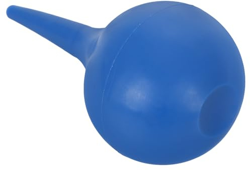 Hohopeti Poire Auriculaire 90 Ml en Caoutchouc Souple Bleu Outil de Nettoyage des Oreilles Ventouse pour Extraction du Cérumen Ampoule Lave-Oreilles Réutilisable Adaptée Garçon et Filles