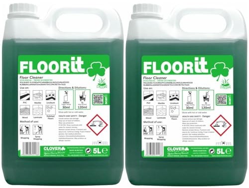 Clover Chemicals 498 Floorit Floor Cleaner, 5 L, Pack of 2