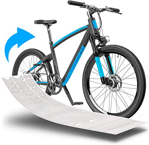 uProtect Fahrrad Rahmenschutz Lackschutzfolie für Mountainbike, BMX, Rennrad, Trekkingrad etc. - 21-teiliges Rahmen-Set gegen Steinschlag - Transparent matt & selbstklebend