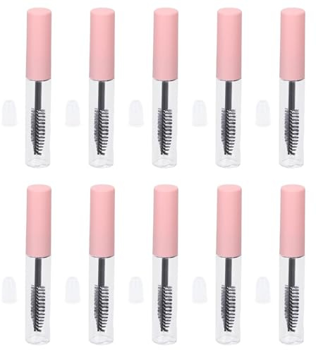 10 St Tom Mascara Tube, 5 Ml Påfyllningsbar Genomskinlig Flaska Med Ögonfransstav, Portabel Kosmetisk Behållare för Ögonfransstillväxtolja och Mer