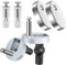 Toilettensitz-Scharniere, Schrauben, WC-Sitze, Armaturen, Befestigung von erweiterbaren Gummi-Muttern, Schrauben, Universal-WC-Deckel, Sitze, Ersatzteile-Set (3 Arten)