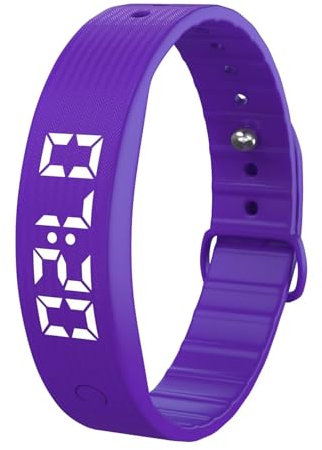 findtime Orologio digitale da polso da uomo e donna, ragazzo, contapassi, cinturino fitness, orologio da fitness, senza app e cellulare, tracker del sonno, sveglia, impermeabile, calorie, orologio