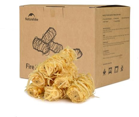 Naturehike Encendedor de chimenea en caja de cartón para chimenea, estufa, barbacoa