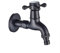 Grifo più largo for giardino all'aria aperta, montaggio in parete di lato nero, esquina de baño, lavatrice, bagno, inodoro, fregona, grifos de piscina(B)