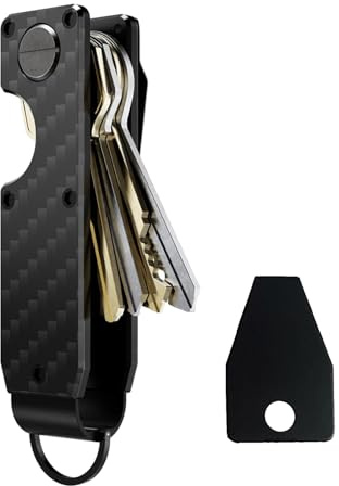 Leseogye Key Organiser, Portable Metal Key Organiser Keyring, Minimalist Smart Key Holder for 2-6 Keys