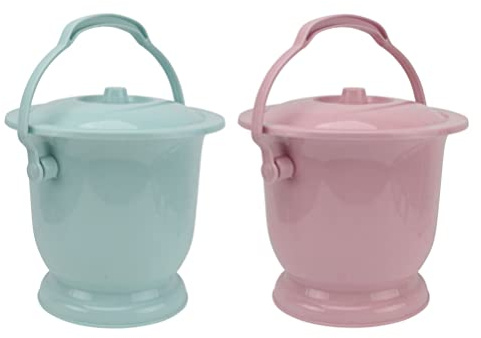 raccoglitore di urina, Wc Ciotola for urina da donna Orinatoio femminile Bottiglia for pipì portatile Orinatoio Padella in plastica Orinatoio Vasino Secchio Bambino con coperchio Pp Plastica sana