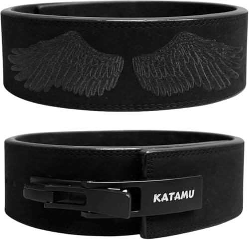 USPA & IPL Approved Katamu Lever Belt with 10mm & 13mm Leather Support