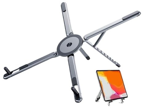 Stativ För Bärbara Datorer Aluminiumlegering Med Magnetisk, Hopfällbar Och | Skrivbordsstativ För Bärbar Dator för skrivbord kontor café studier läsning
