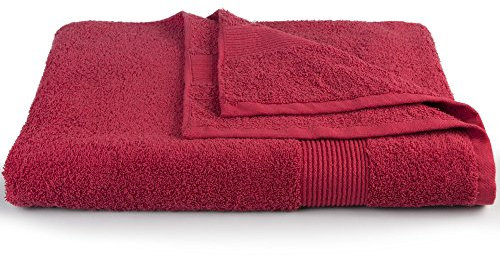 CelinaTex Bari Saunatuch 80 x 200 cm Bordeaux rot Baumwolle Frottee Handtuch Badetuch Saunahandtuch