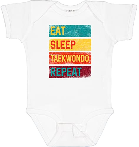 inktastic Martial Arts Eat Sleep Baby Bodysuit 6 Months 0020 White 34558