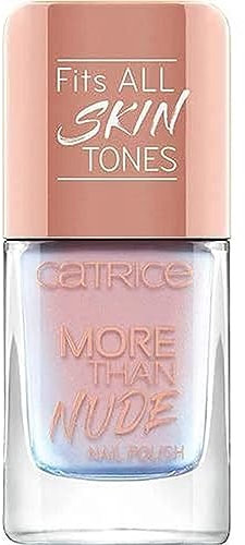 CATRICE More Than Nude Nail Polish, Nailpolish, Nagellack, Nr. 04 Shimmer Pinky Swear, nude, langanhaltend, glänzend, ohne Aceton, vegan, Mikroplastik Partikel frei (10,5ml)