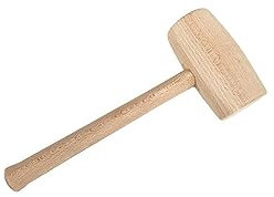 Diamwood – Mazo de carpintero redondo/barril de 55 x 120 x 290 mm de madera de haya bruto 340 gramos – Diamwood