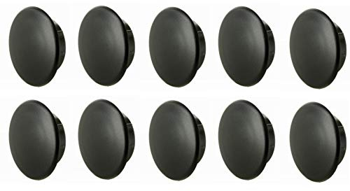 10X BOUCHON PLASTIQUE ROND NOIR 2.5MM A 25MM CACHE VIS TROU CAPUCHON MEUBLE PROTECTION (d=5 x D=8 x L=5)