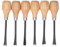 6pcs Set di Scalpelli per Intaglio del Legno Manico Emisferico Scultura Utensili Manuali per Artigianato Artistico Fai-da-te