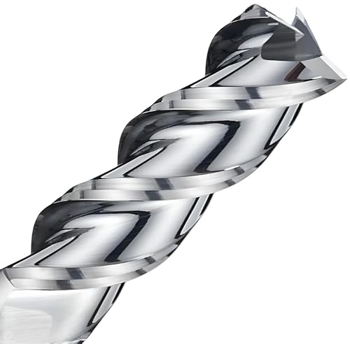 VHM fräs, skaftfräs, aluminiumfräs Z=3, polerat spån, slätt, vass Ø 1–20 mm för aluminium, koppar, MDF (8,0 x 40 x 100 – d2=8 mm XL)