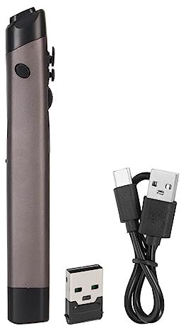 Joyzan Ratón óptico inalámbrico de bolsillo, ratón ergonómico para zurdos y diestros, ajustable de 2.4 GHz, mini ratones con función de lápiz capacitivo Bluetooth digital para PC, portátil, portátil