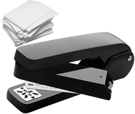 Booklet Stapler - Heavy-Duty Saddle Stapler, Rotation Swivel Stapler | Multipurpose Officee Stapling Tool, Durablee Construction Precise Binding for Schools, Workplaces, or Creative Projects