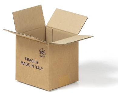Scatole in Cartone 20X20X20 cm (10 Pezzi) | Cartoni per Spedizioni, Trasporti e Traslochi | Qualità Italiana
