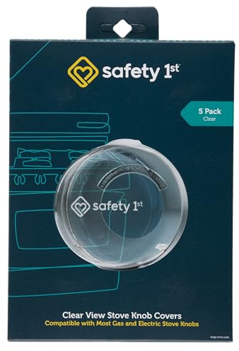 Safety 1st Kindersichere transparente Herdknaufabdeckungen (5 Stück)