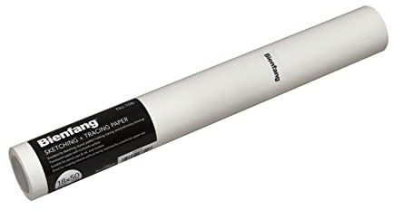 Speedball Bienfang #106 Sketching & Tracing Paper Roll 29GSM White 150ft x 18in, For Transfer, Drawing, Tracing, Sketch
