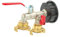 tecuro Doppel Kugelauslaufventil mit Schnellkupplung und IBC Adapter Grobgewinde S60 x 6