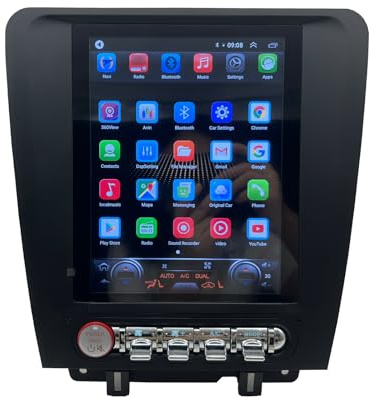 ASVEGE 9.7 Pantalla Vertical Estilo Telsa Radio Android 13 Unidad Principal para automóvil Car DVD Multimidia Reproductor Auto GPS Navegación Estéreo 4G 2009-2014 Pantalla Táctil Bluetooth BT Música