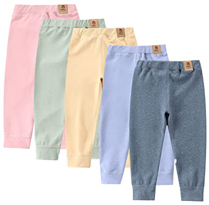 Girls Winter Thick Fleece Lined Leggings Toddler Kids Cotton Stretchy Thermal Tights Kids Full Length Warm Pants Trousers Boys Girls Sweatpants Soft Basic Athletic Active Jogger School (2-3 Years)