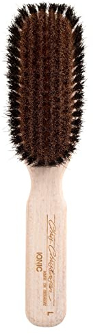 Chris Christensen Boar Dog Brush, Groom Like a Professional, Ionic Series, Brass Bristles, Positive Ionic Charge Pulls Debris and Dander, Large