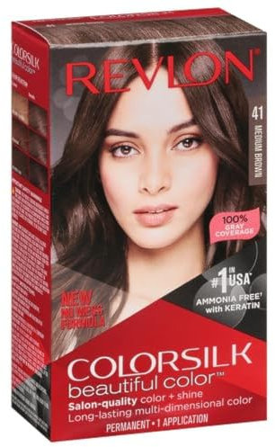 Revlon Colorsilk Haircolor #41 Medium Brown 4N Spanish/Portuguese version