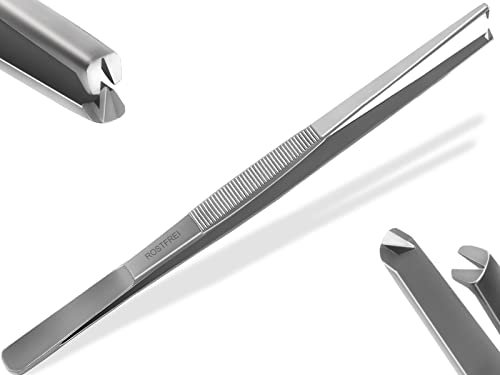 Exklusive Premium Futterpinzette Aquarium Pinzette mit V 1:2 Zahnung aus gehärtetem rostfreiem Spezialstahl Große Auswahl 10,5-60 cm (30 cm)