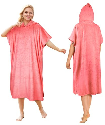 Kato Tirrinia - Serviette de Surf à Capuche Adulte Coupe-Vent extérieur Super Absorbant Compact léger Taille Unique